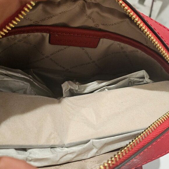 Michael Kors Jet Set Large Saffiano Leather Crossbody Bag - Picture 6 of 9